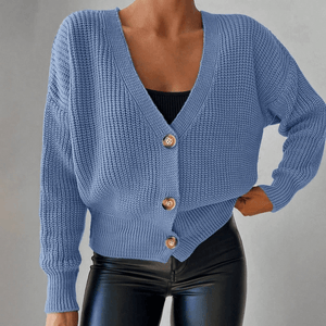 Cardigan cu Nasturi - Albastru