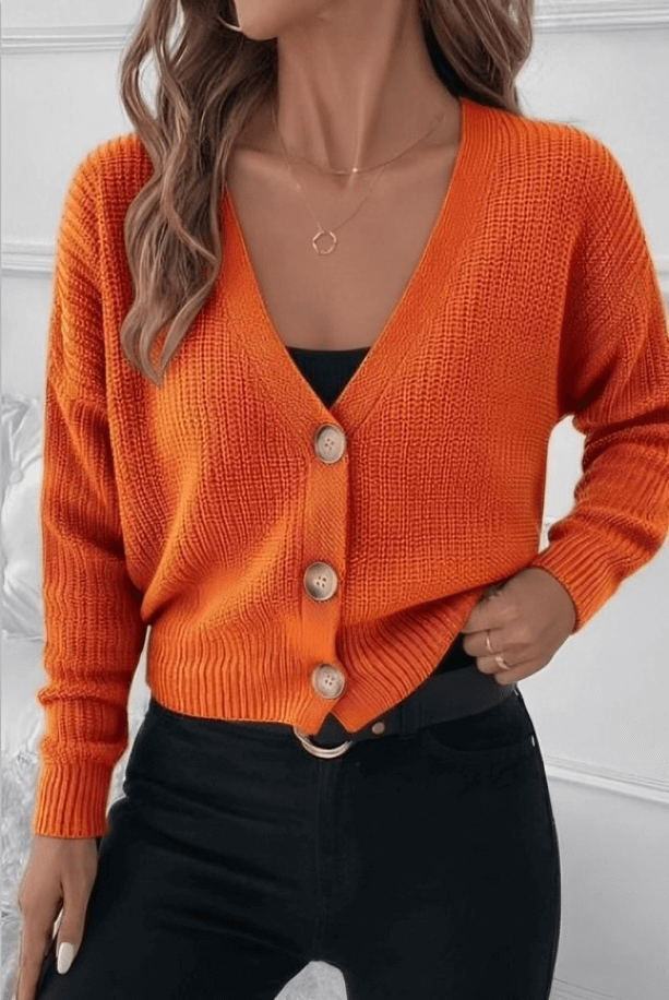 Cardigan_cu_Nasturi_-_Orange