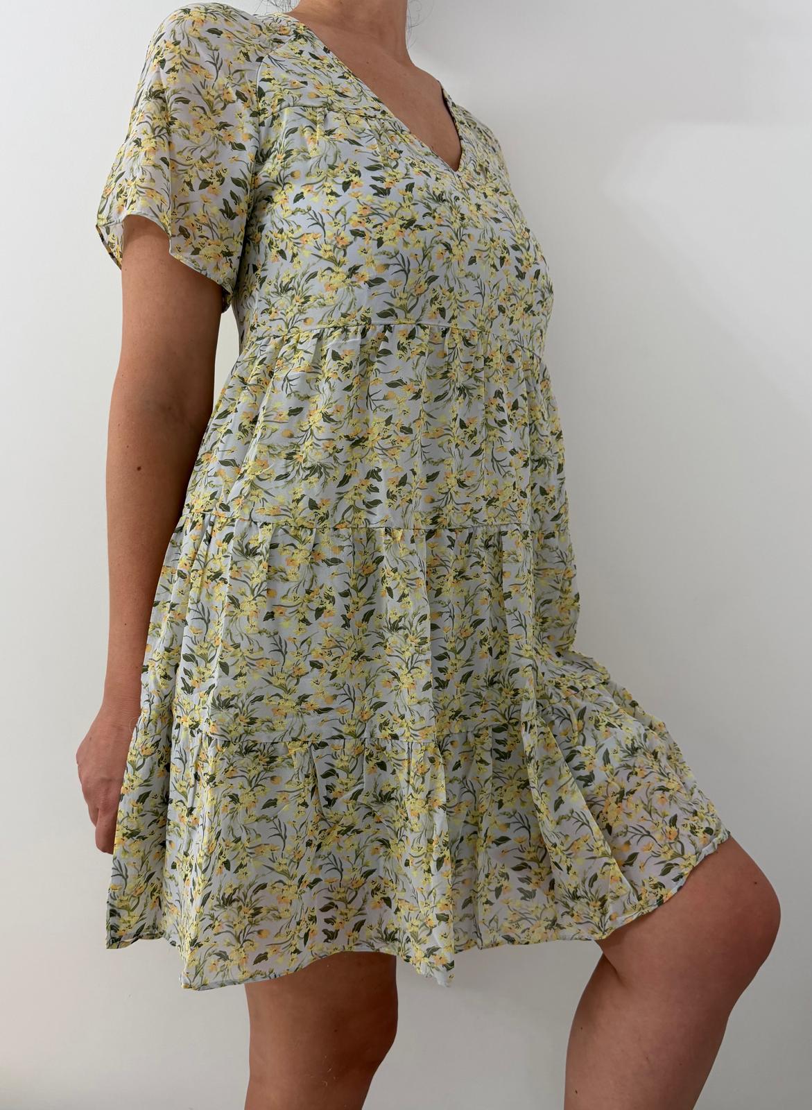Rochie Scurta Primavara cu model Floral-3