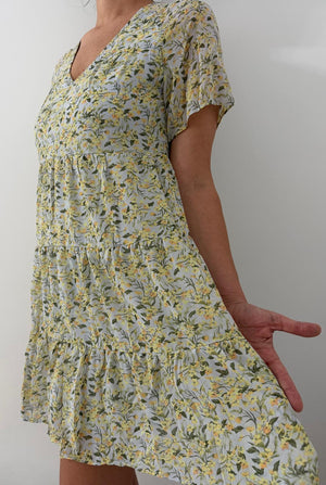 Rochie Scurta Primavara cu model Floral-5