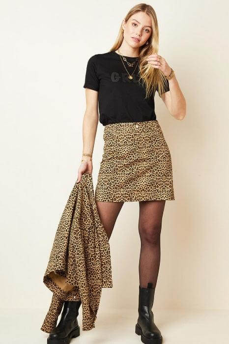 Fusta Mini - Animal Print-3