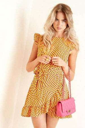Rochie Office Retro Orange-1