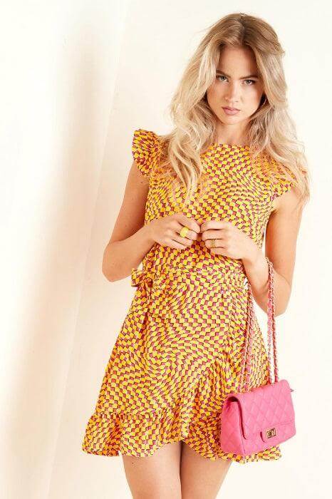 Rochie Office Retro Orange-1