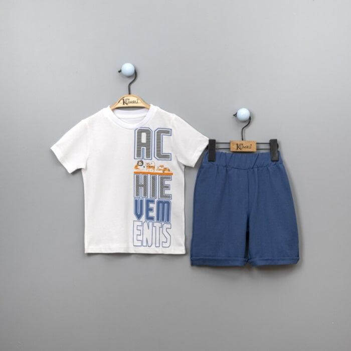 Set Baietei din 2 Piese (Pantalon, Tricou) diferite culori-1