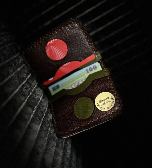 Portcard FB Quattro - Maro & Verde