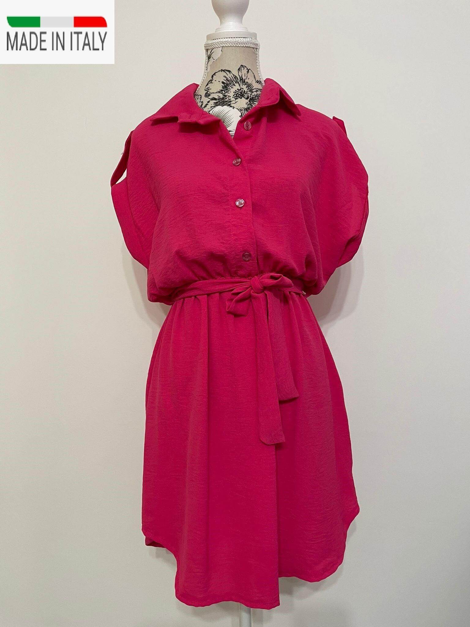 Rochie Casual - Mini - Albastra, Fuchsia, Verde-2