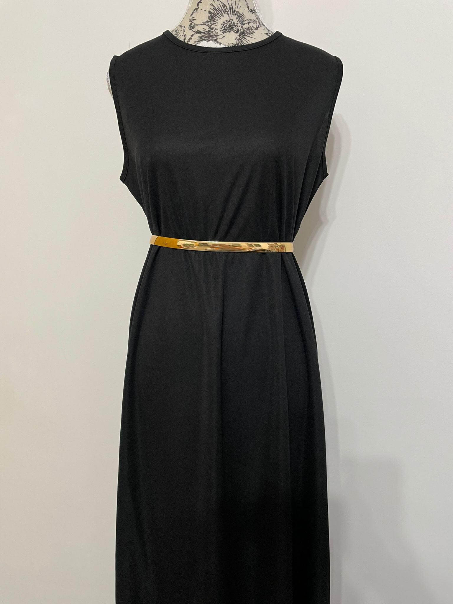 Rochie Maxi Simpla Neagra - SC Fashion Boutique RO SRL