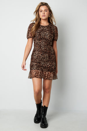Rochie Mini Animal Print cu Funda - Leopard-2