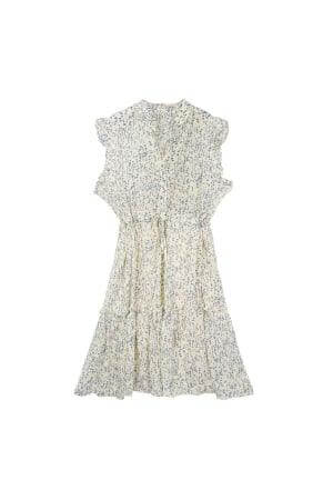 Rochie Mini de Primavara - Bej Deschis-2
