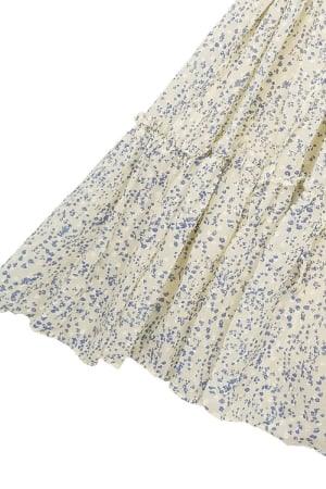 Rochie Mini de Primavara - Bej Deschis-3