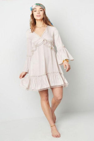 Rochie Scurta Dama cu volane - Roz-3