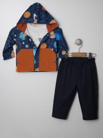 Set Baietei din 3 Piese (Pantalon, Tricou, Hainuta cu gluga)-2